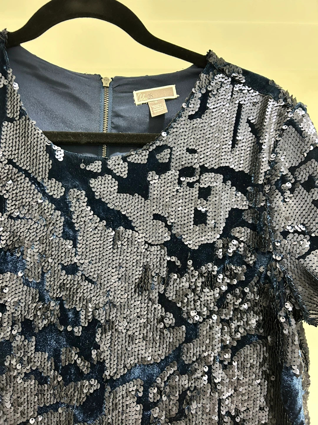 Chelsea28 Sequin/velvet Dress - Size M - photo 2