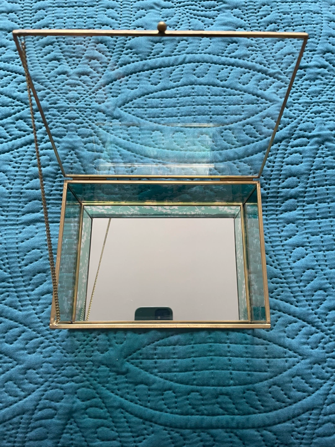 Glass Display/Jewelry Box with Hinged Lid - photo 3