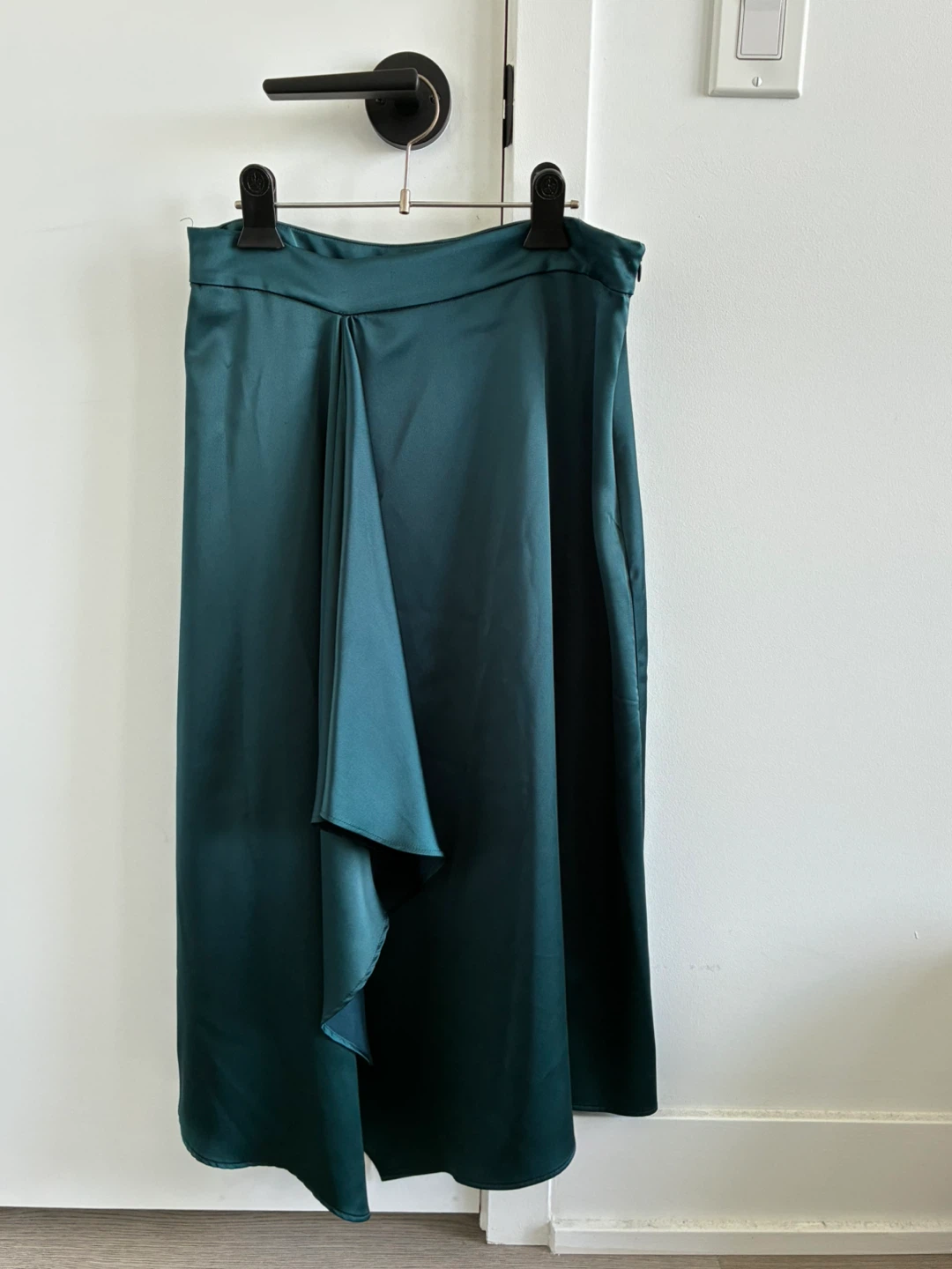 Zara Green Satin Skirt