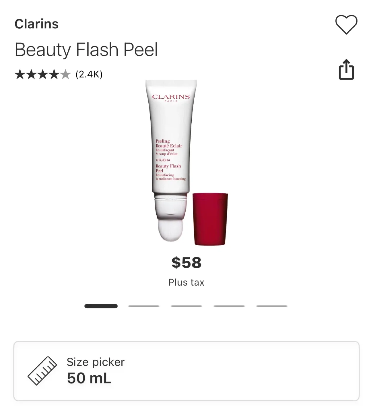 Clarins Beauty Flash Peel image indicator(2)