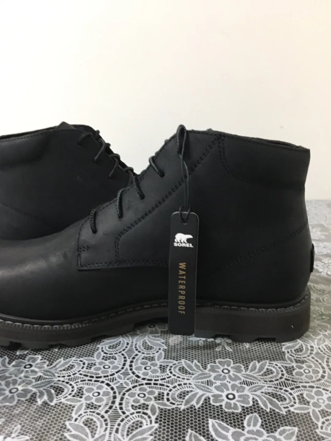 Sorel Black Leather Ankle Boots Size 10 image indicator(6)