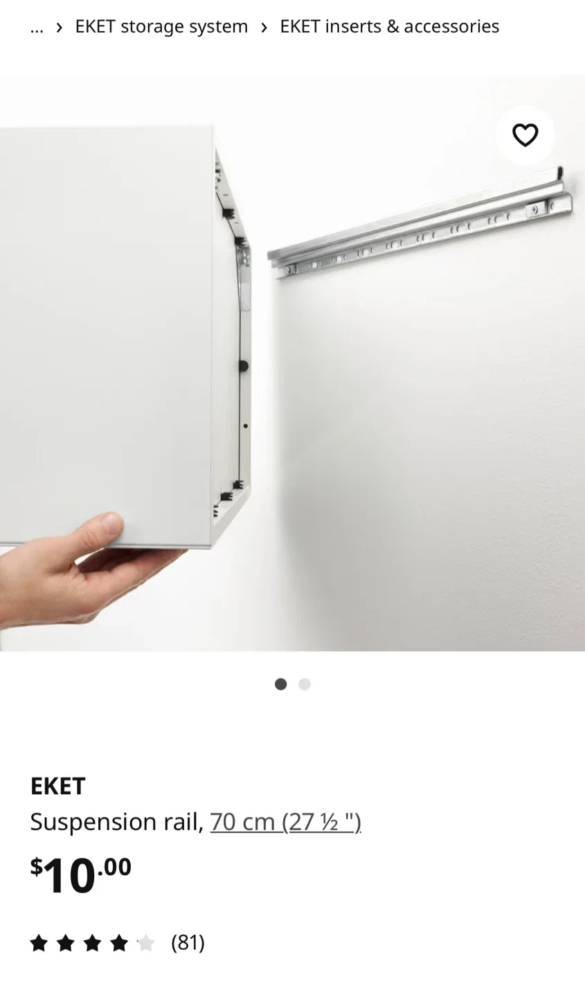 IKEA EKET White Cabinet with Doors image indicator(6)