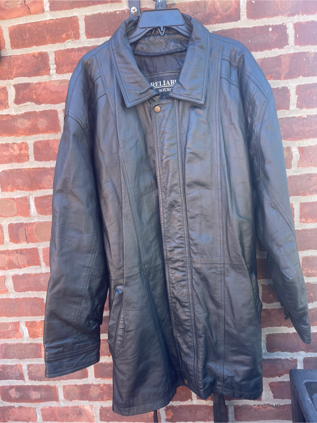 Men's leather jacket size XL