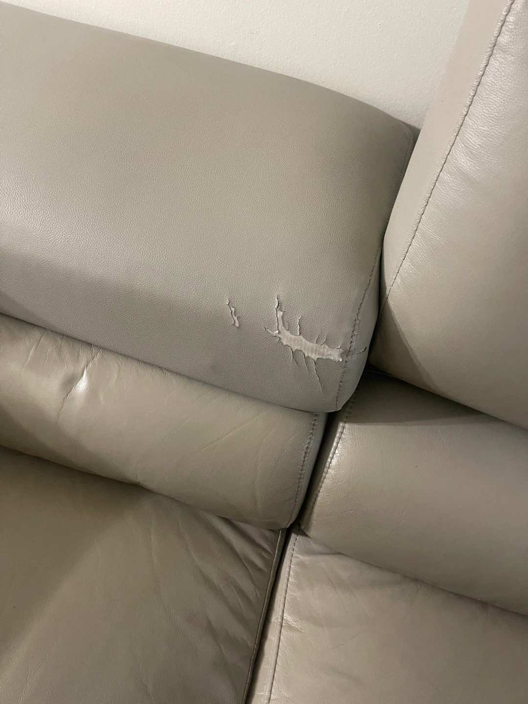 Leather Sectional Sofa - Some Wear - photo 3