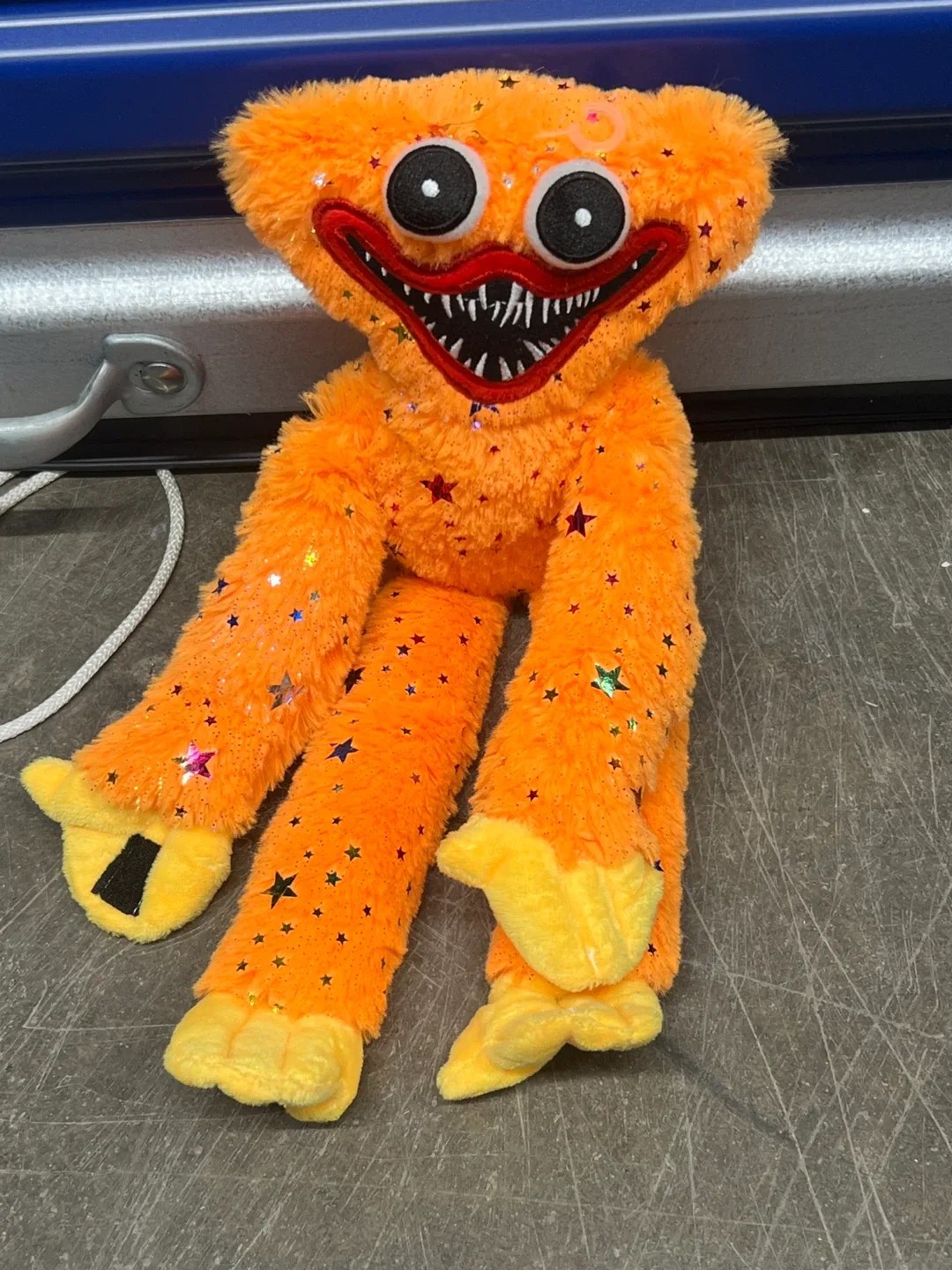 Orange Huggy Wuggy Plush Toy poppy playtime thumbnail