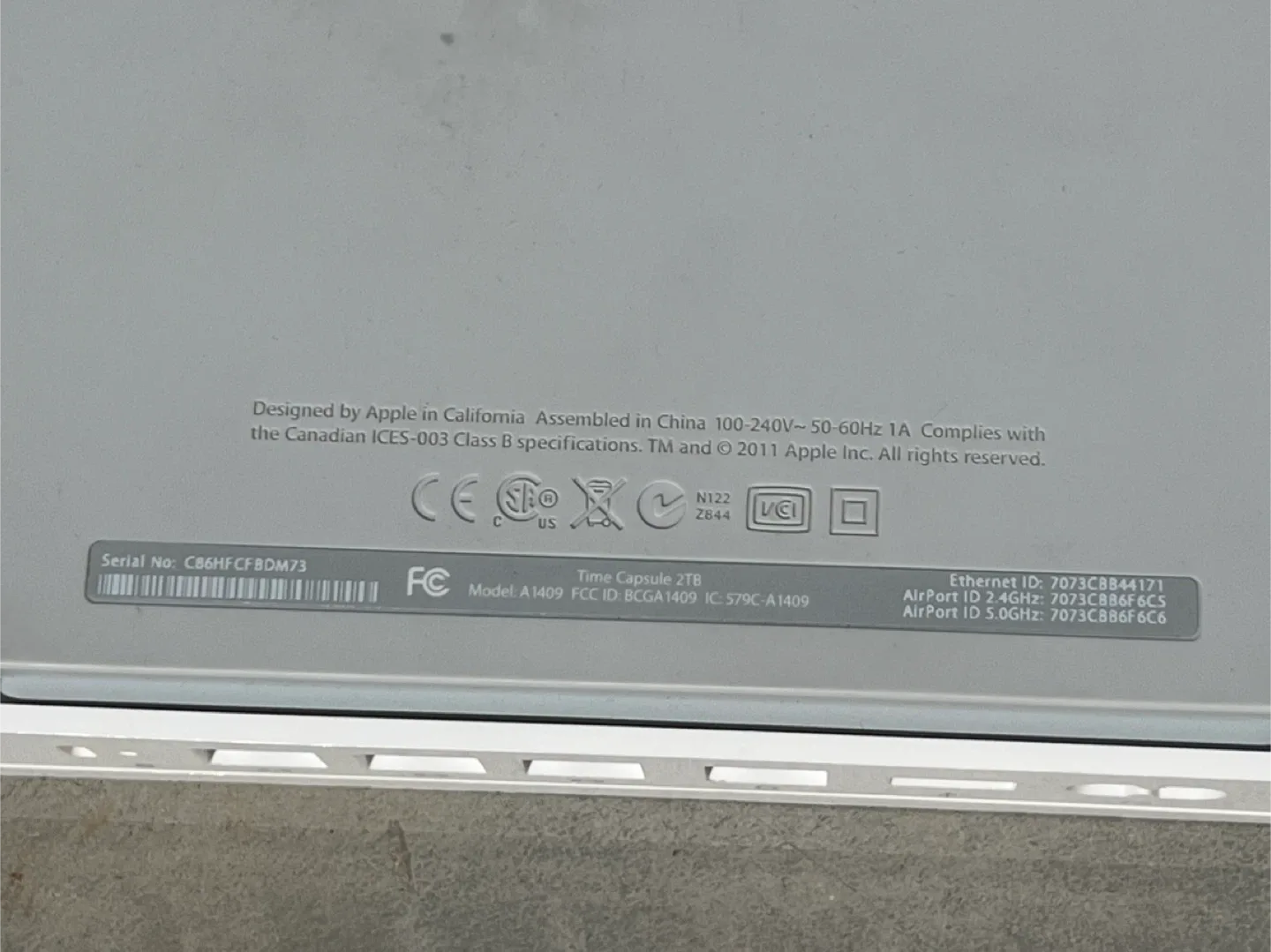 Apple AirPort Time Capsule (A1409) • 2 TB • Tested & Working 🥕 image indicator(5)