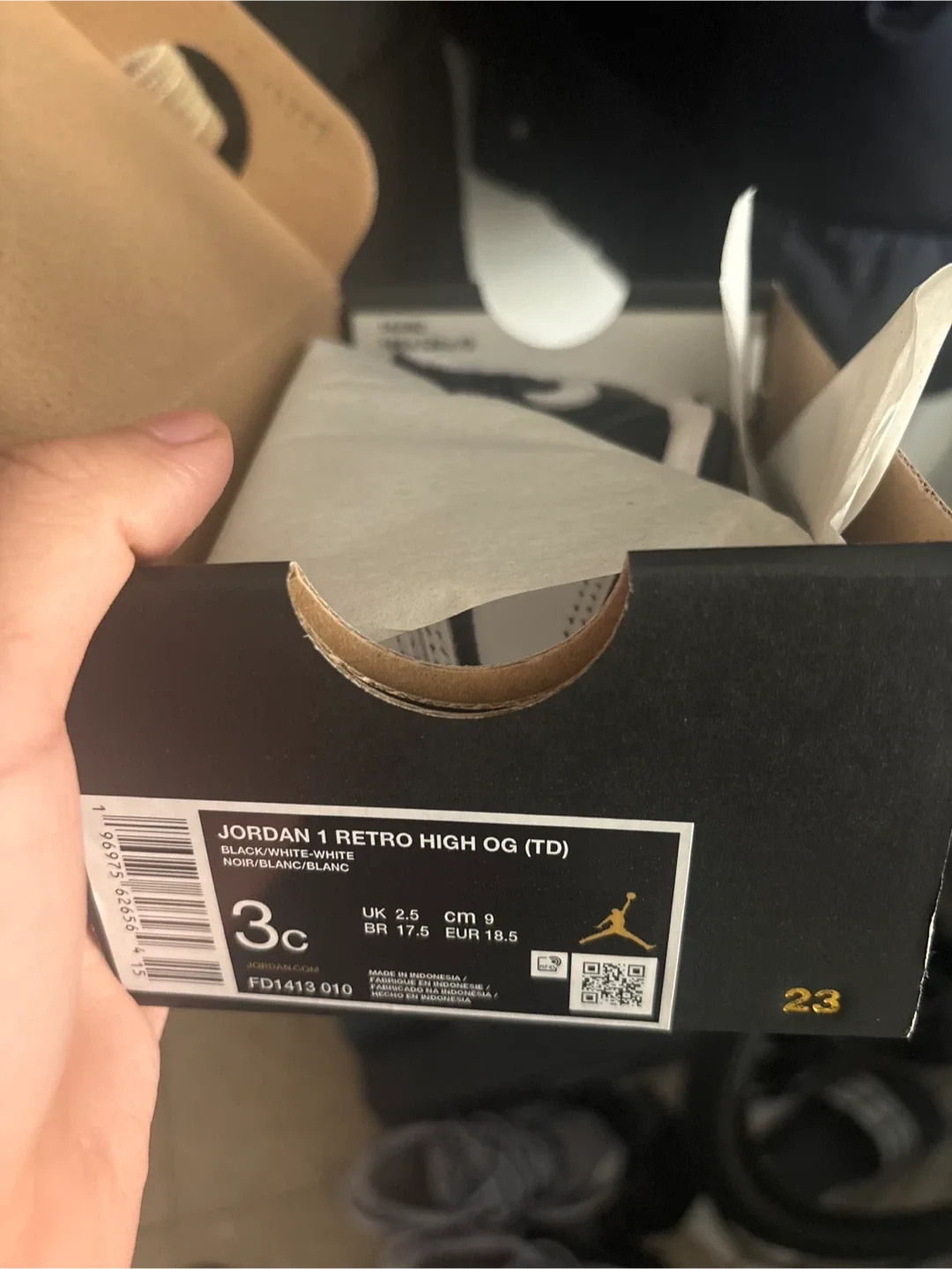 Jordan 1 Retro High OG (TD) - Size 3C image indicator(2)