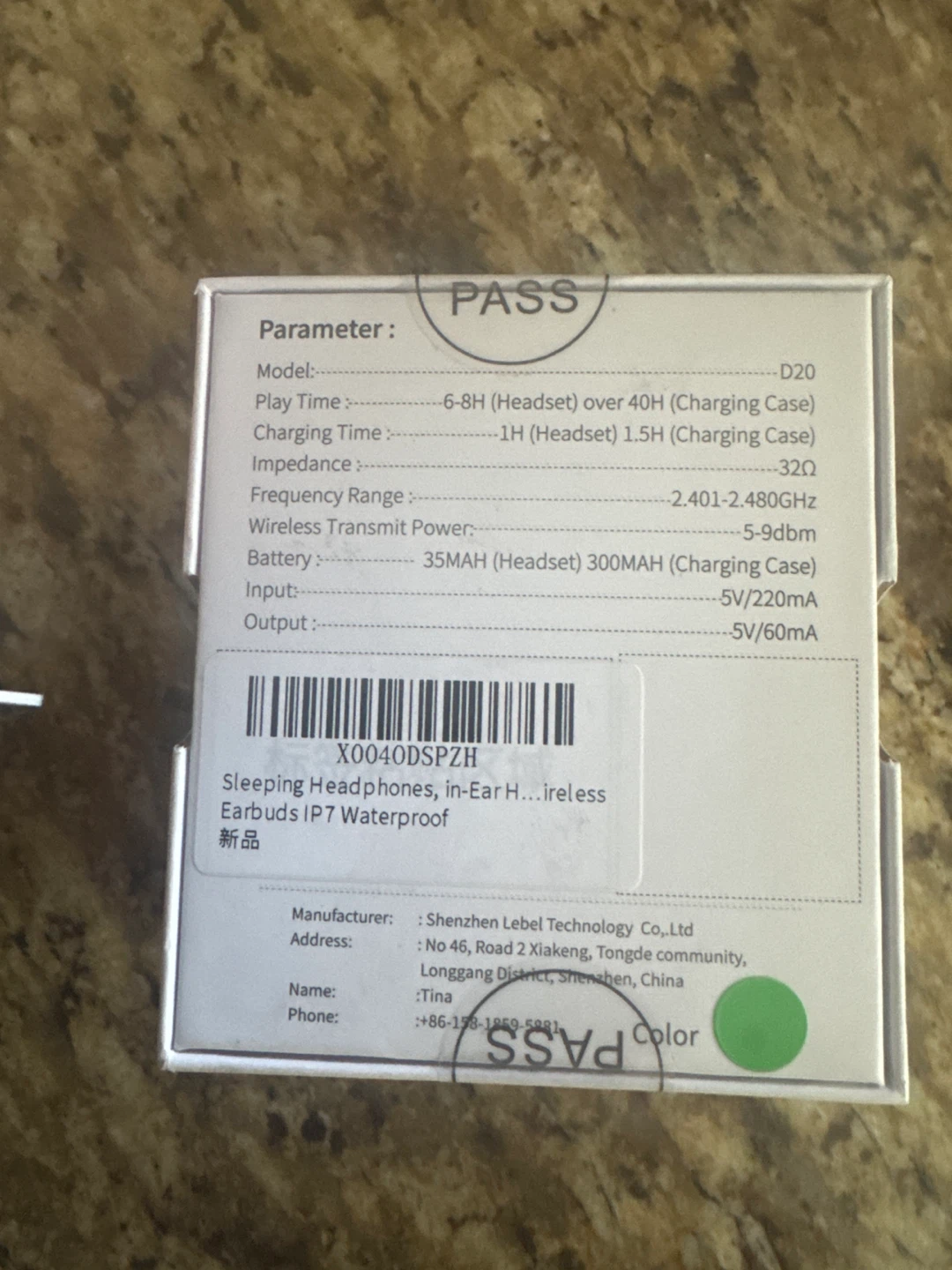 Aggoo D20 Sleep Earbuds - New - photo 2