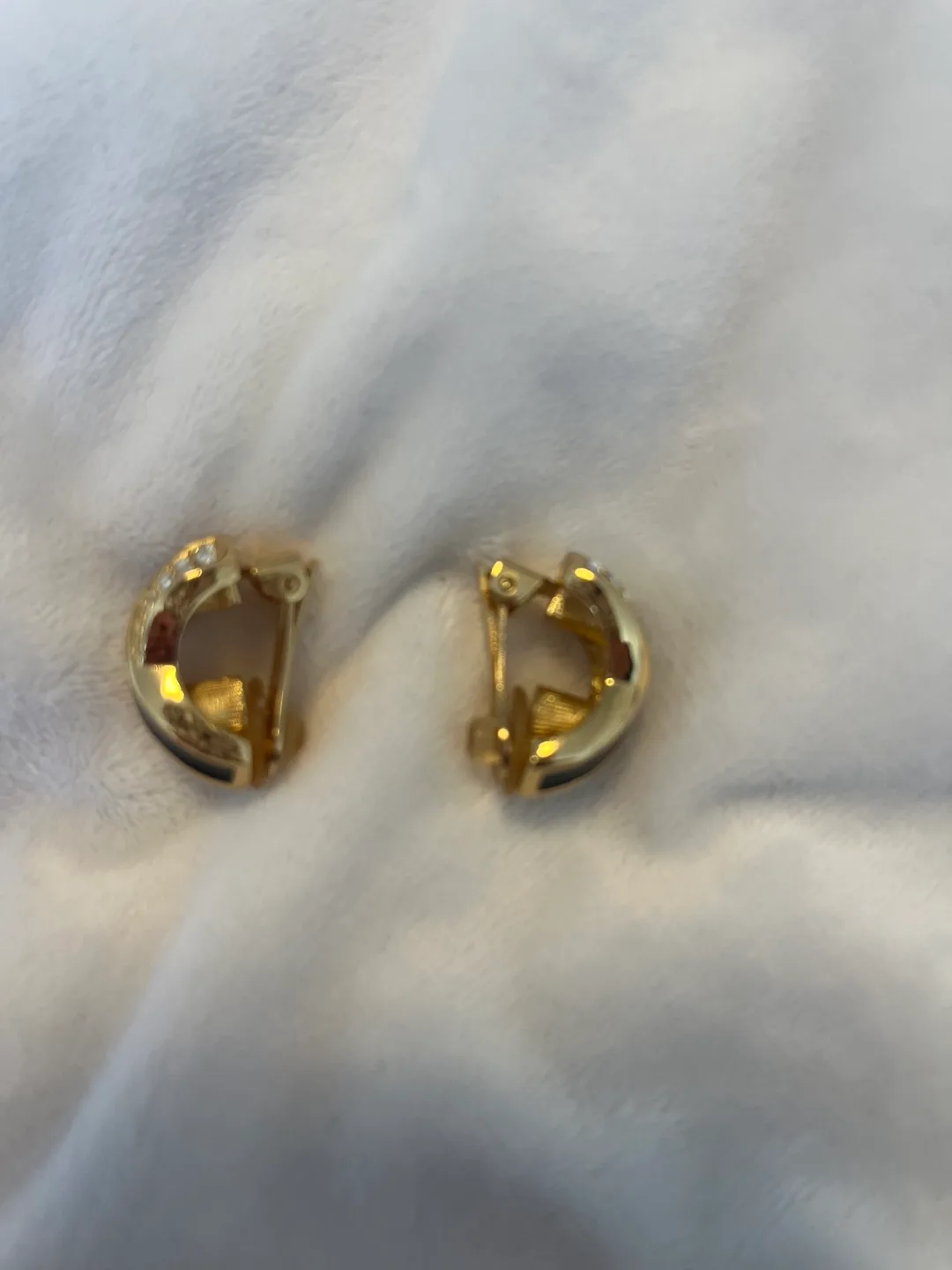 Christian Dior Gold & Black Earrings- Vintage image indicator(2)