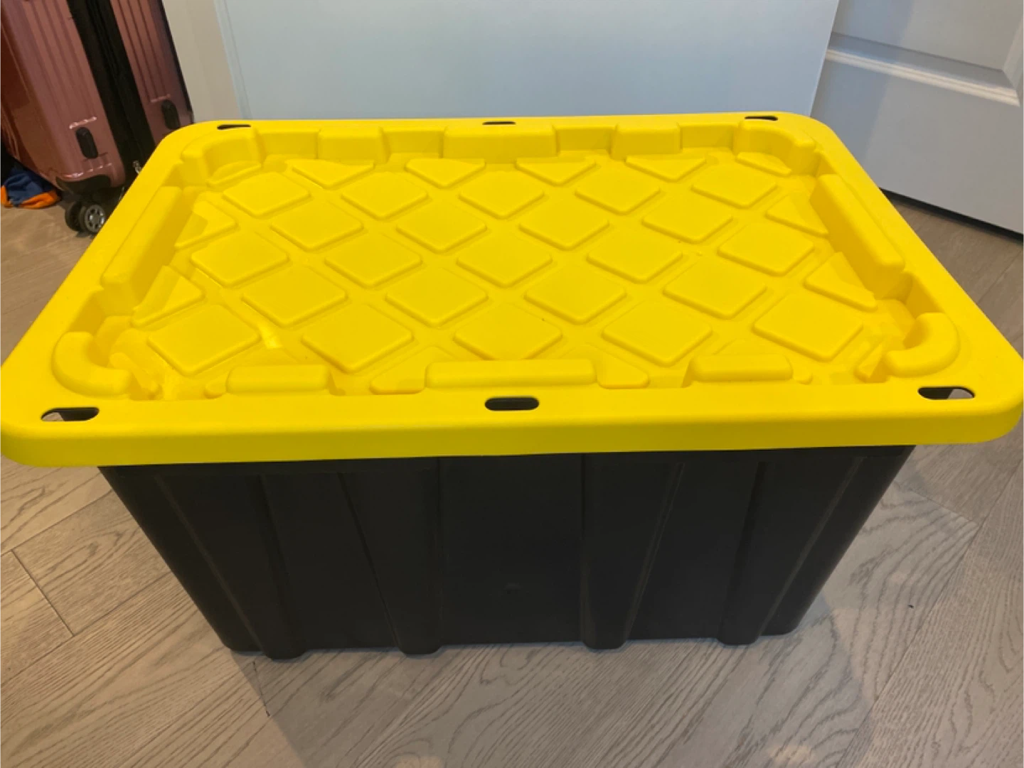 Black & Yellow Storage Container
