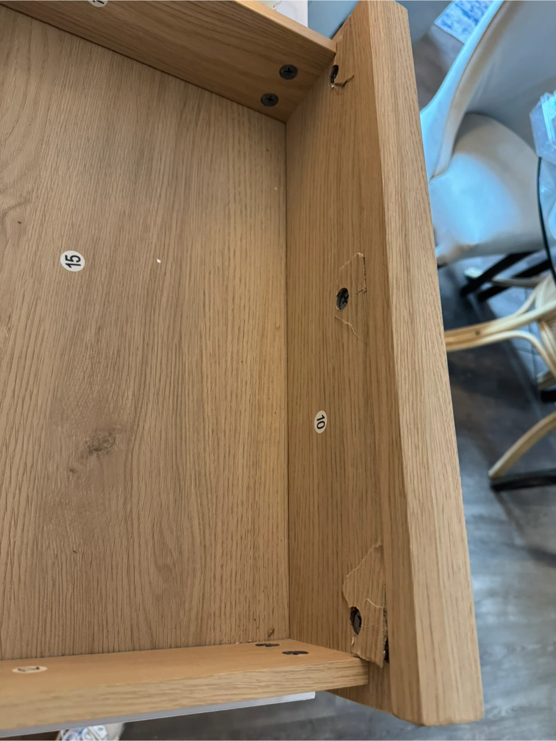 Trash cabinet tilt out single door with drawer - photo 4