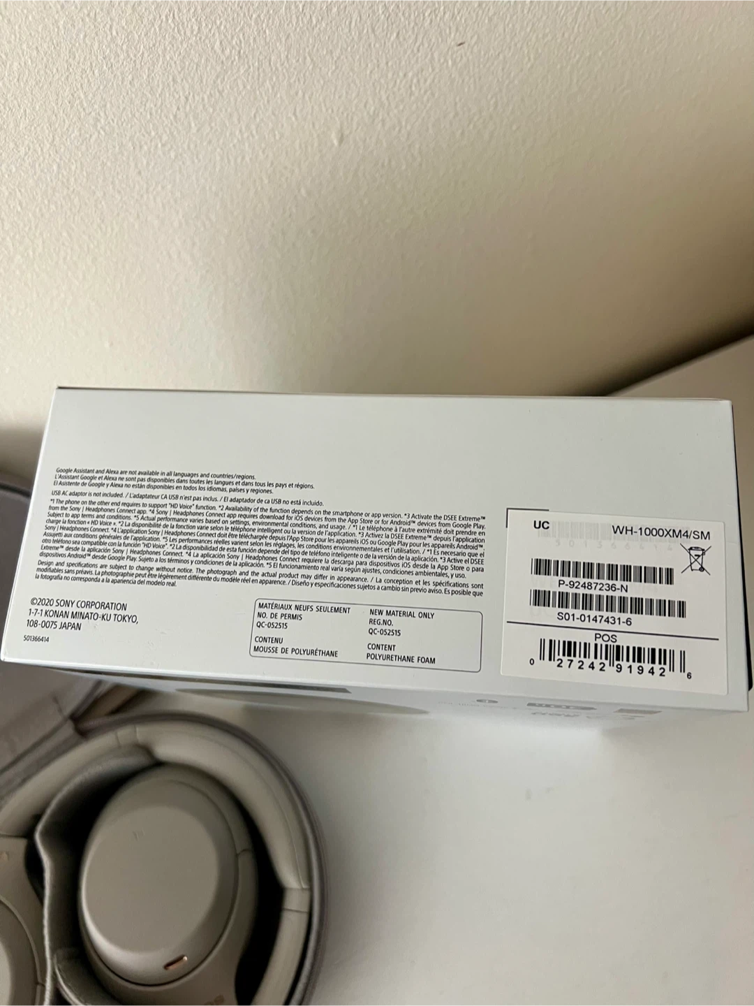 SONY WH-1000XM4 Over-Ear Noise Cancelling Bluetooth Headphones - photo 4