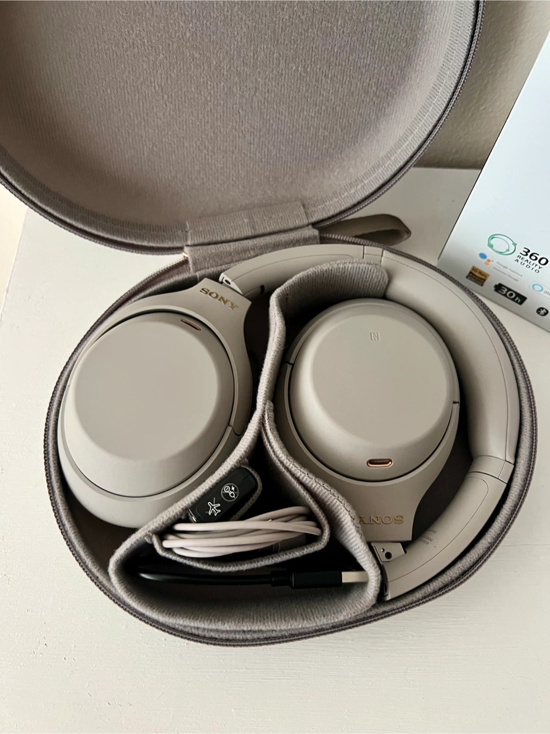 SONY WH-1000XM4 Over-Ear Noise Cancelling Bluetooth Headphones - photo 2