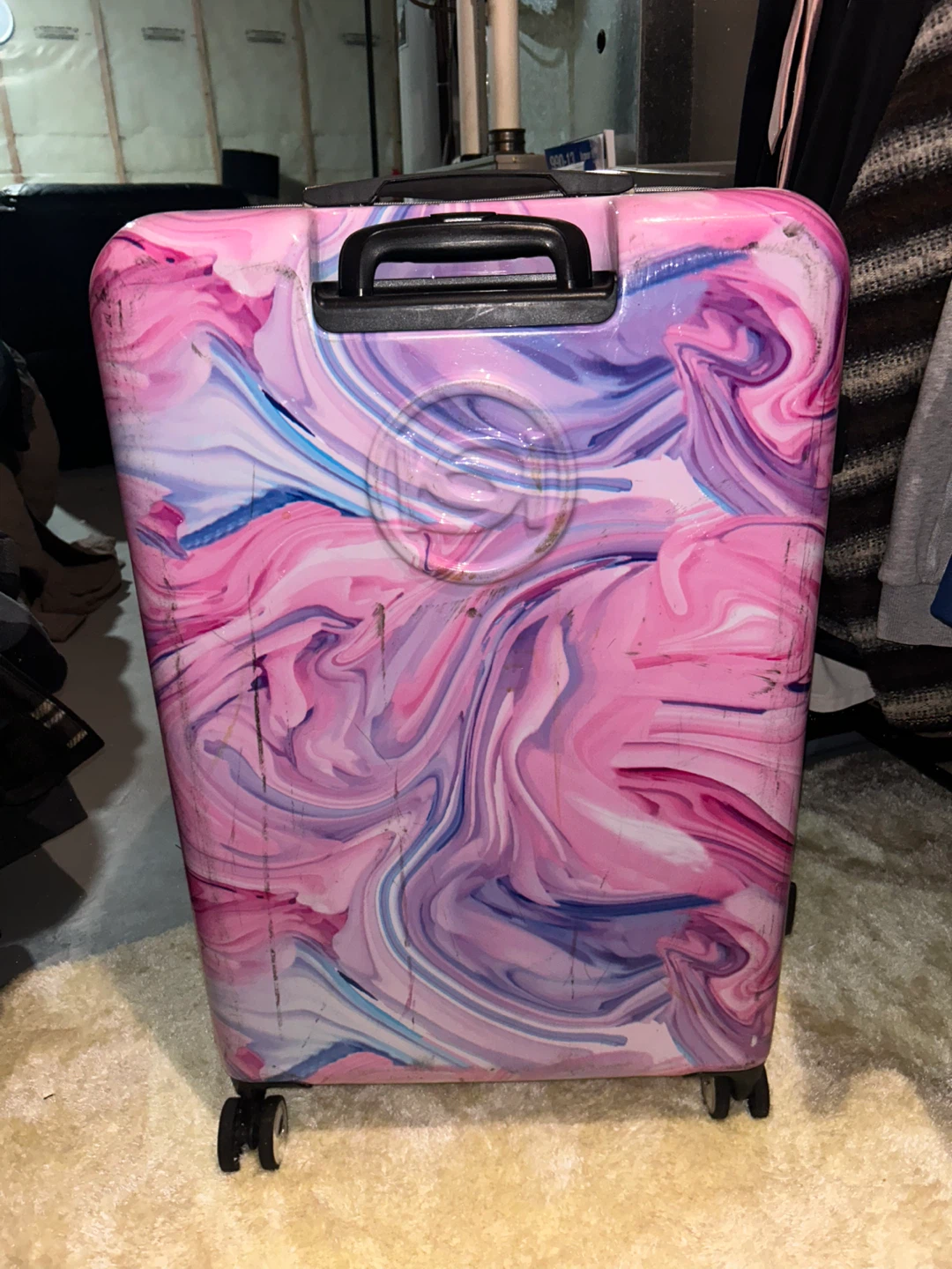 bebe Pink Swirl Suitcase - photo 2