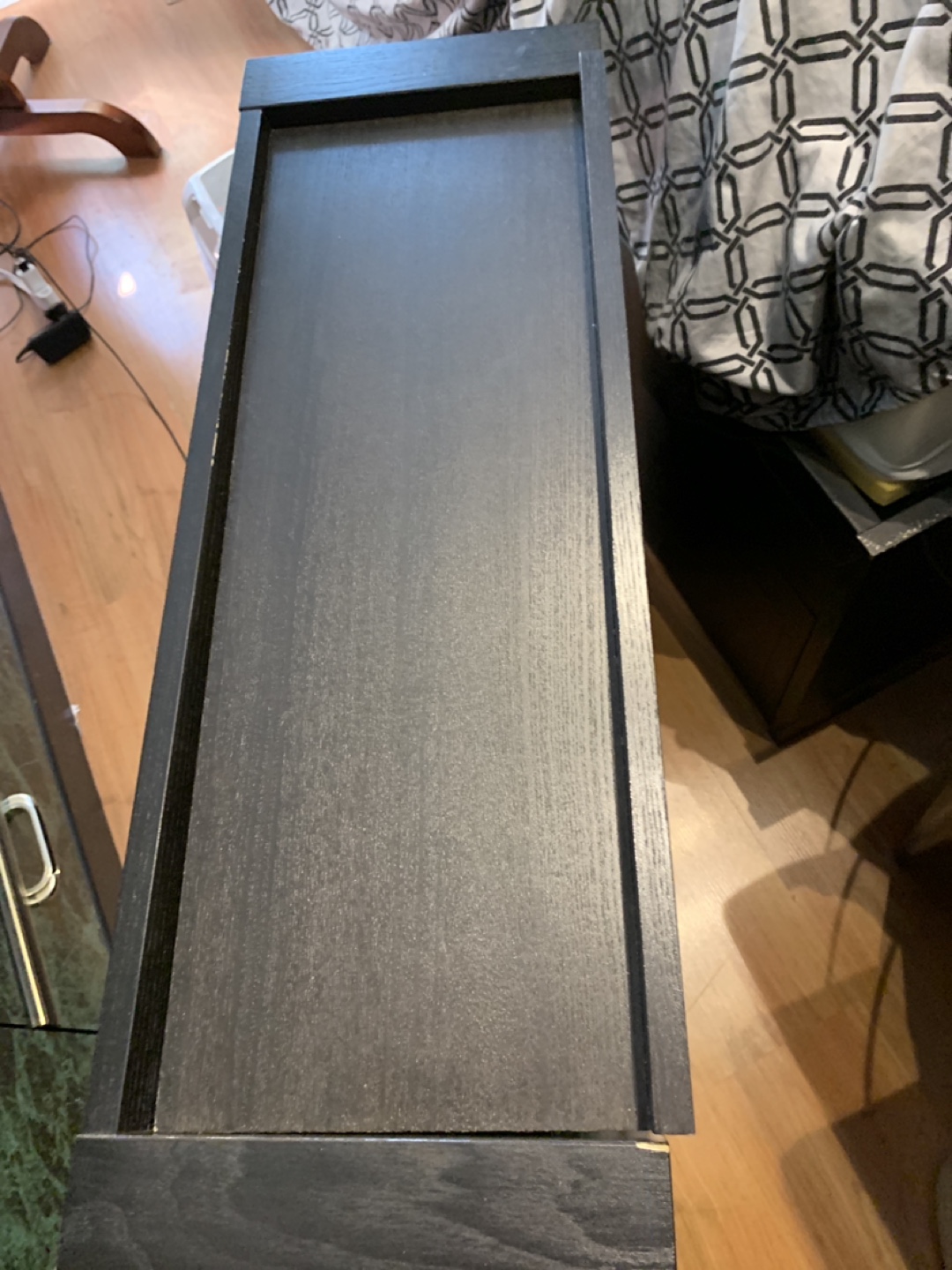🥕Black Wooden book Shelf. 29” x 27”h x 10”d - photo 2