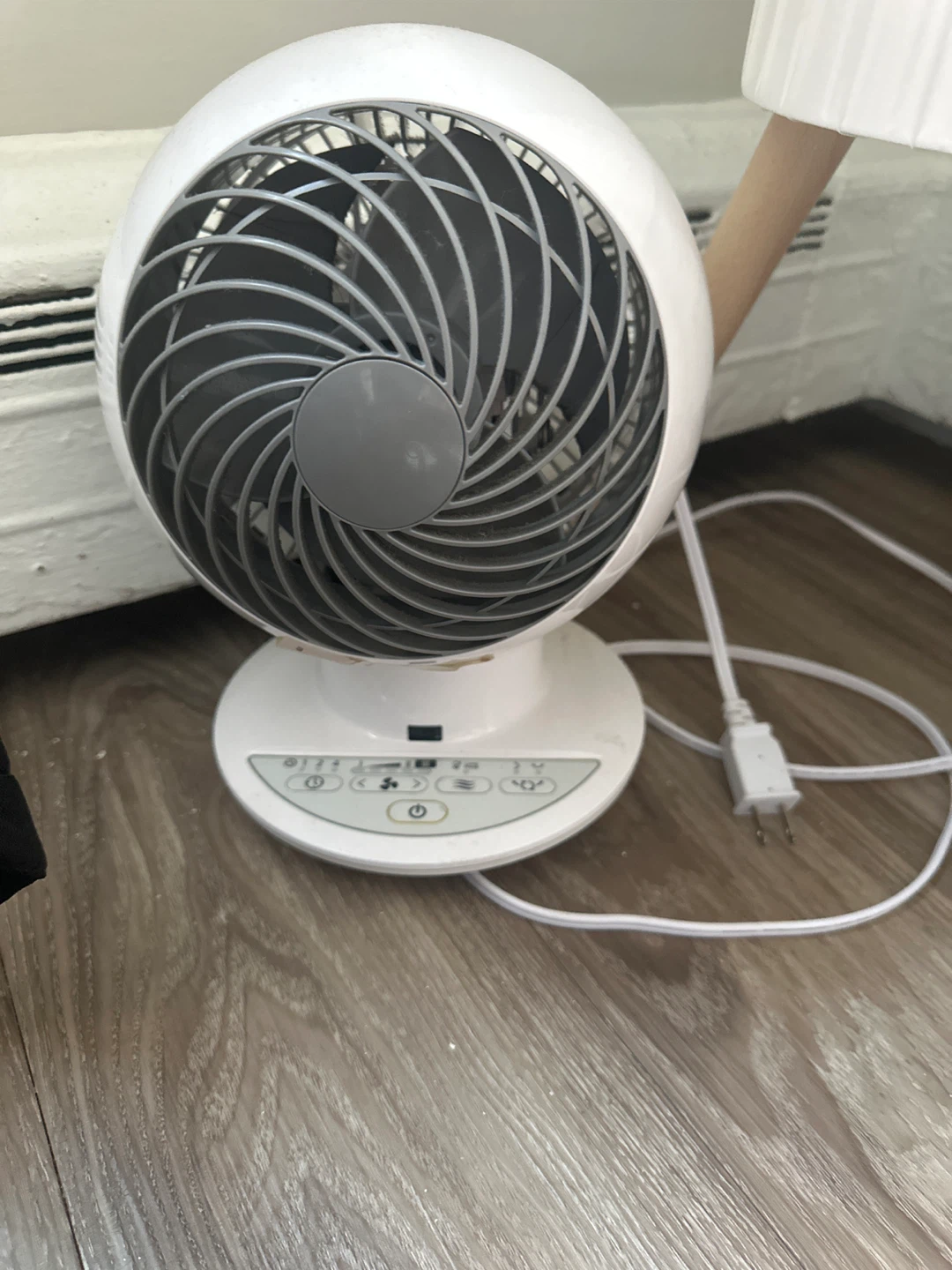 White Table Fan