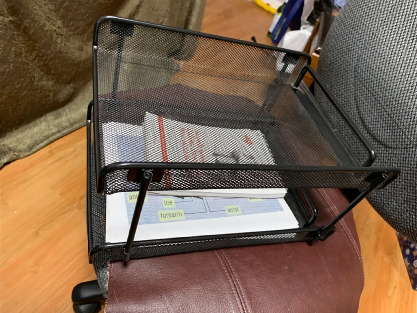 🥕Black Mesh Metal Desk Organizer thumbnail