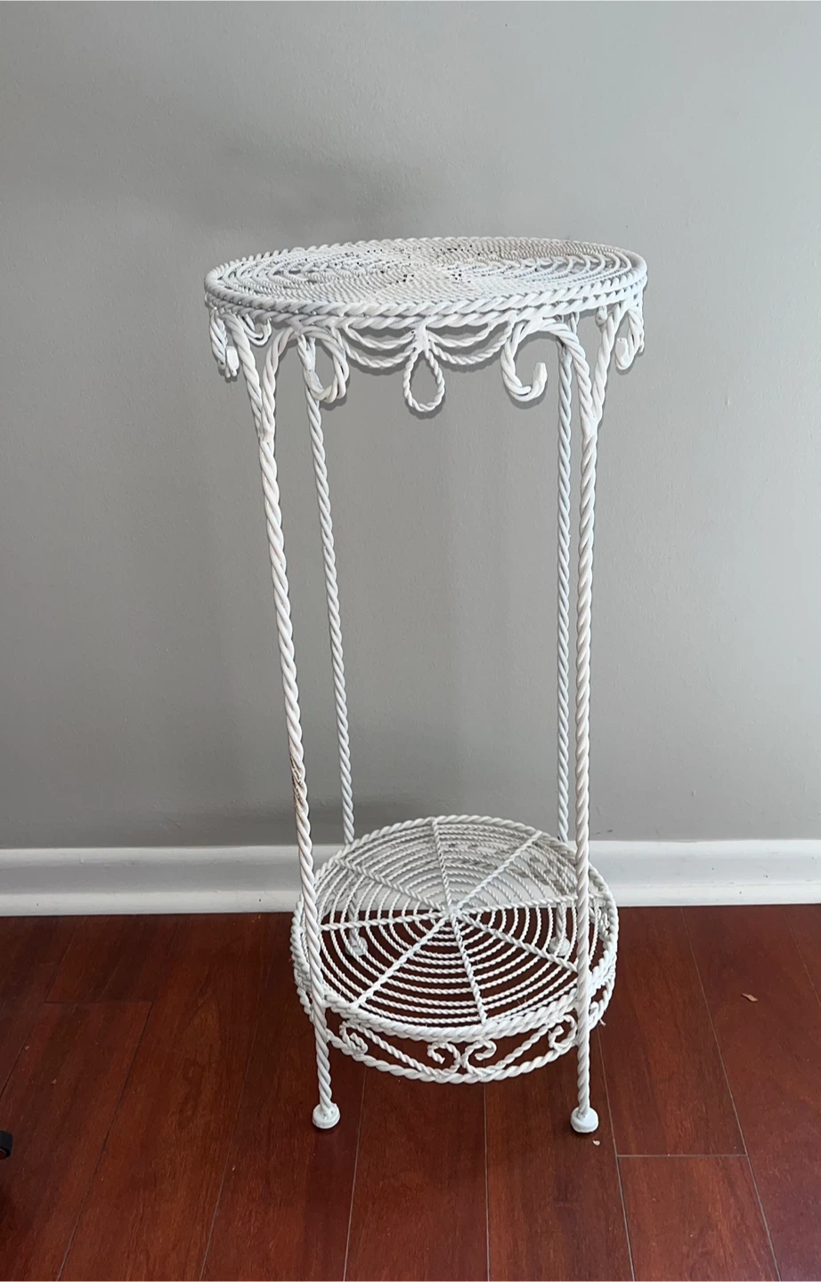 Wrought iron plant stand