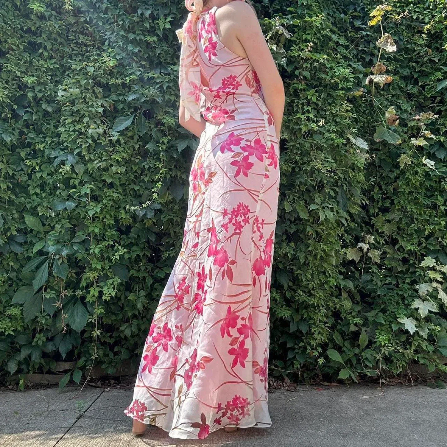 Vintage Floral Formal Maxi Dress image indicator(7)