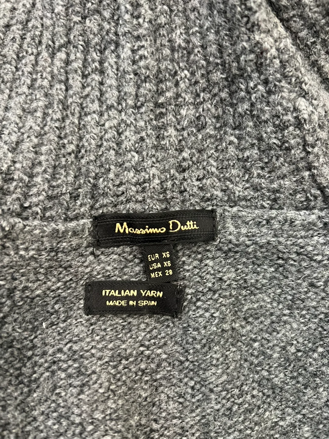 🥕Massimo Dutti Grey XS Sweater Dress thumbnail