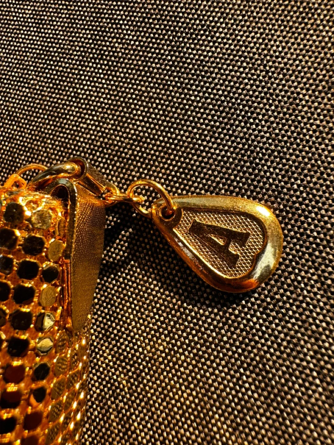 Gold Mesh Clutch/Crossbody with Bow image indicator(4)