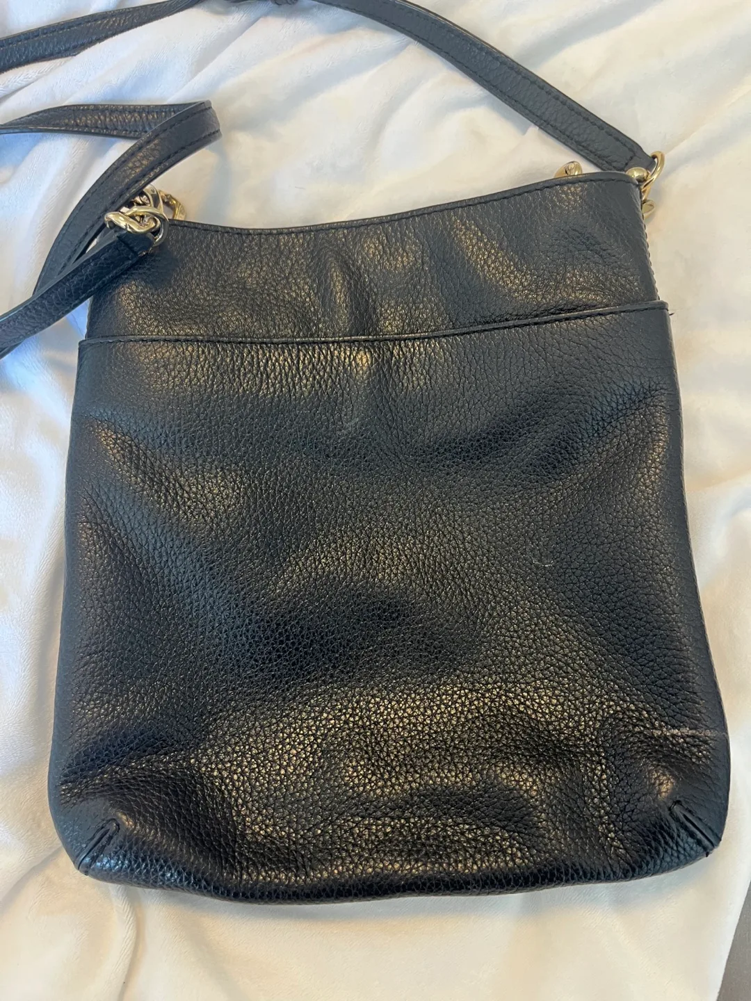 Michael Kors Black Leather Crossbody Bag image indicator(4)