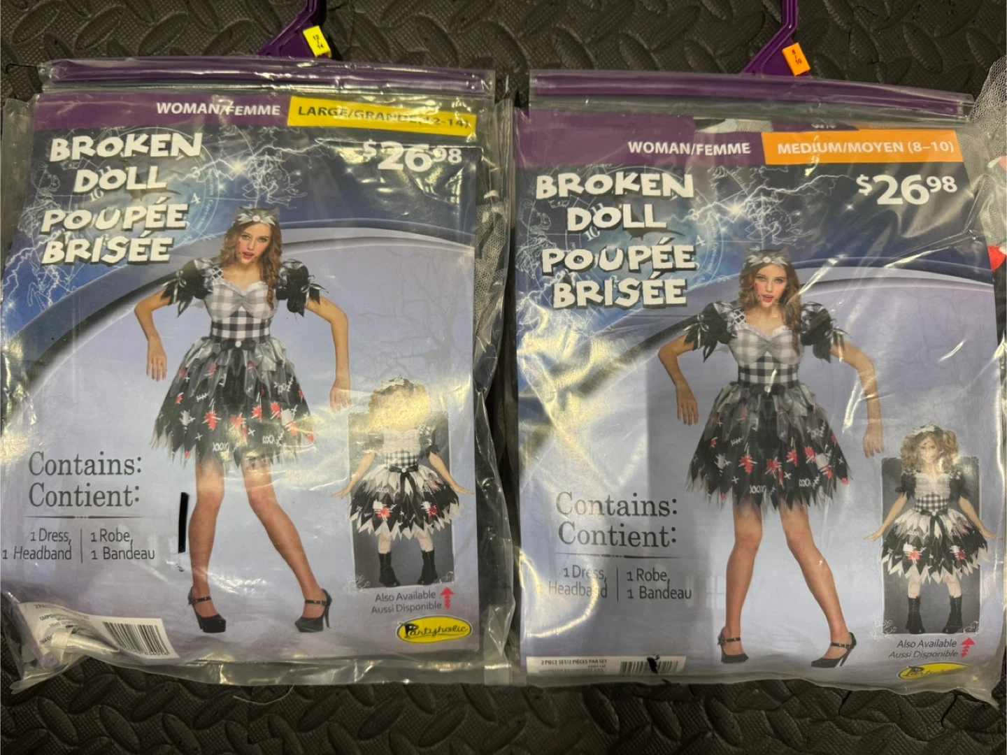 HALLOWEEN COSTUME- WOMENS BROKEN DOLL- MED OR LG