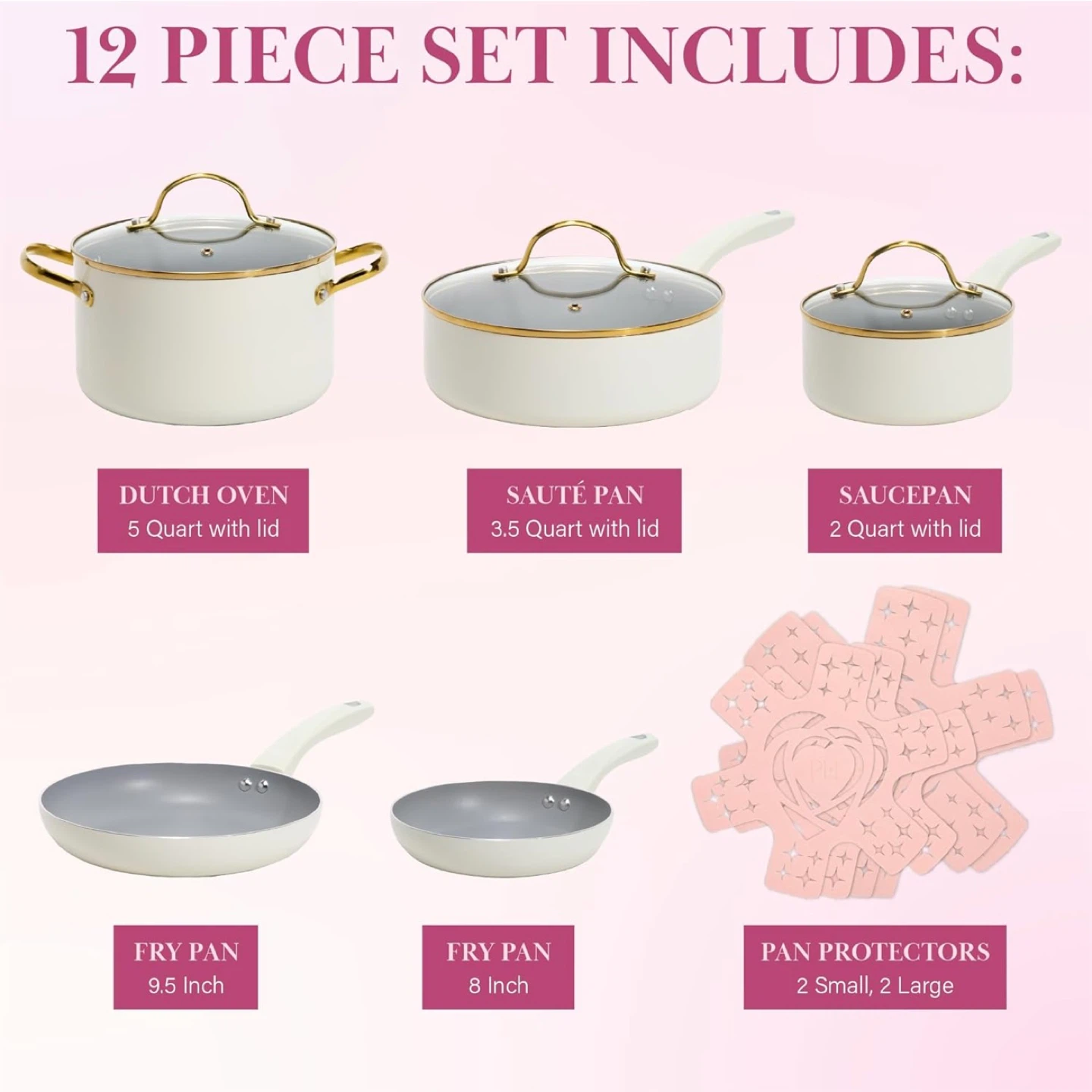 NEW Paris Hilton 12-Piece Cookware Set - photo 4