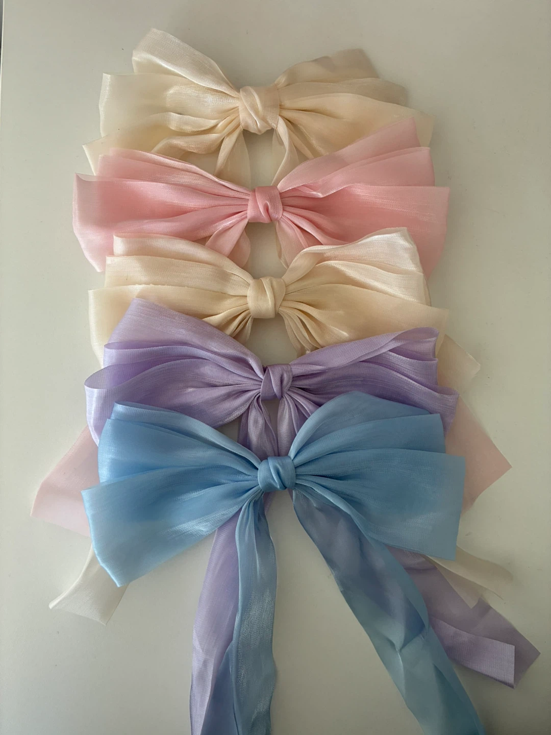 Assorted Colour Hair Bow Clips