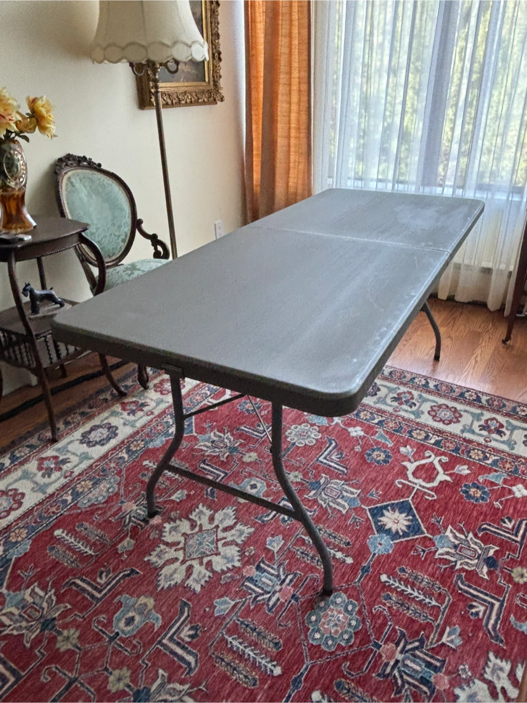 Grey Folding Table - photo 2