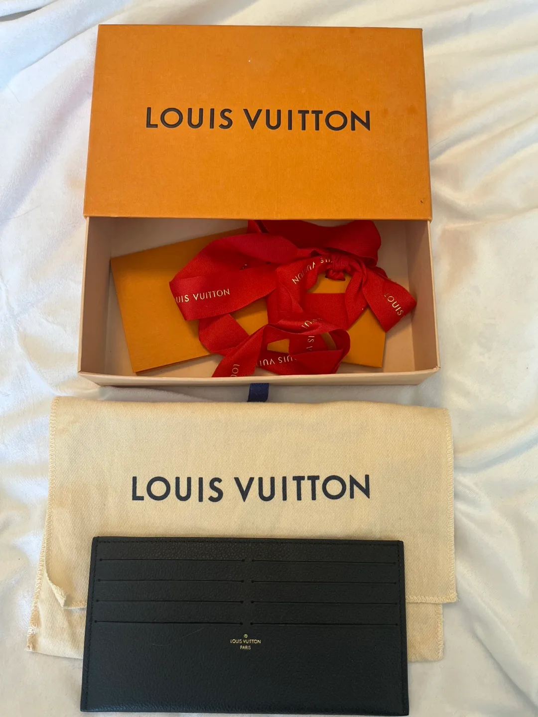 Louis Vuitton Black Card Holder with Box image indicator(2)