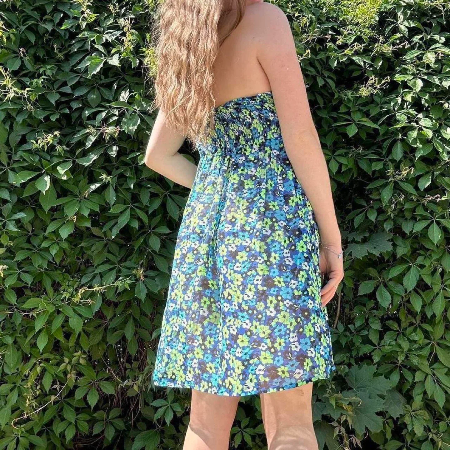 Y2K Floral Strapless Mini Dress image indicator(2)