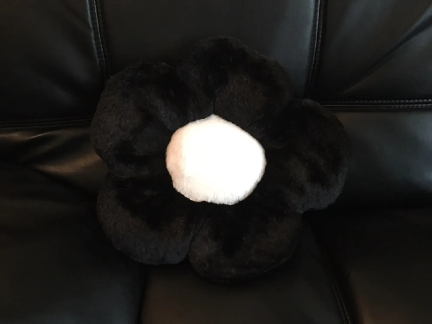 Flower Pillow - Black and White, 12 inches image indicator(3)