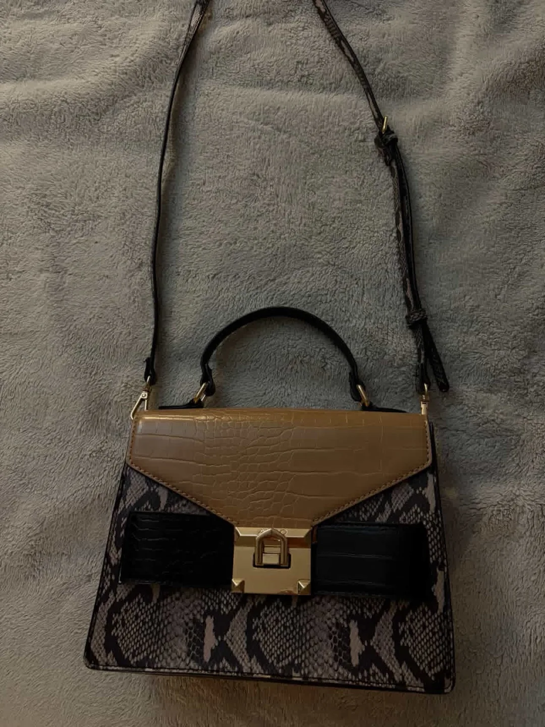 Aldo Snakeskin Print Crossbody Bag thumbnail