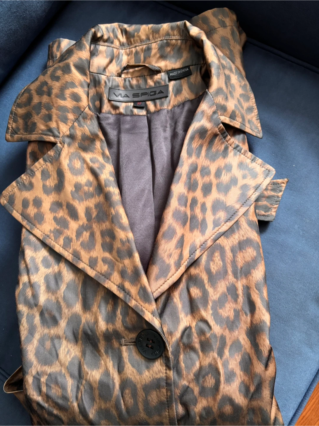Via Spiga Leopard Print Coat Size PP - photo 5