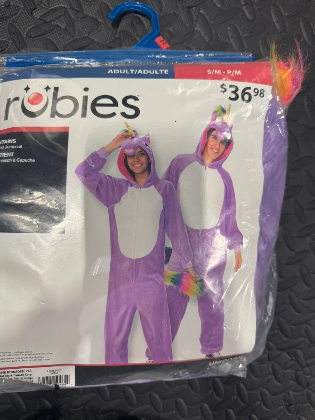 HALLOWEEN COSTUME- ADULT UNICORN JUMPSUIT- S/M thumbnail