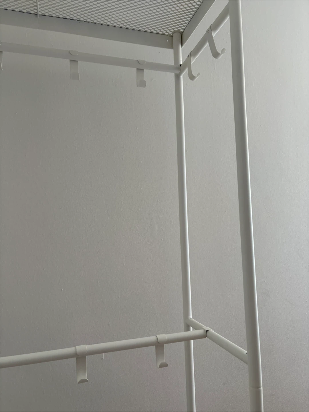 IKEA White Clothes Rack - photo 2