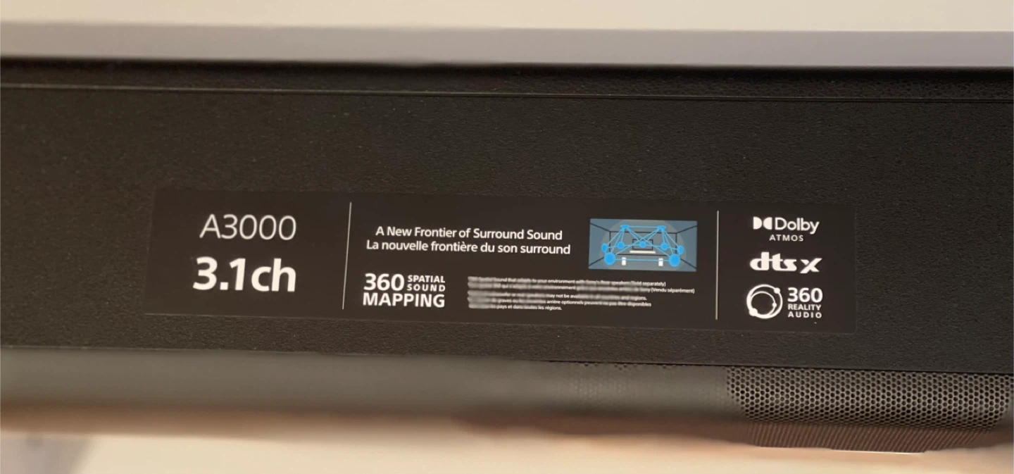 Sony HT-A3000 3.1ch Soundbar - photo 5