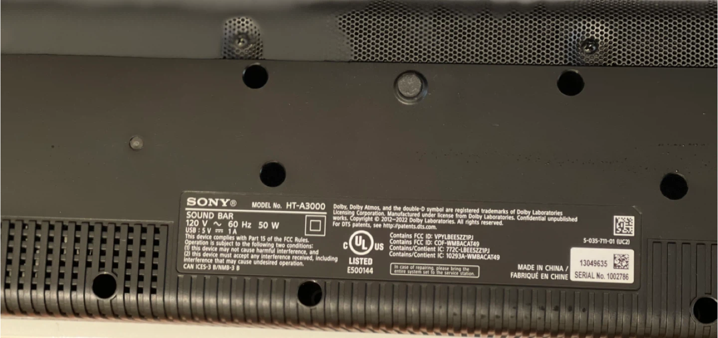 Sony HT-A3000 3.1ch Soundbar - photo 4