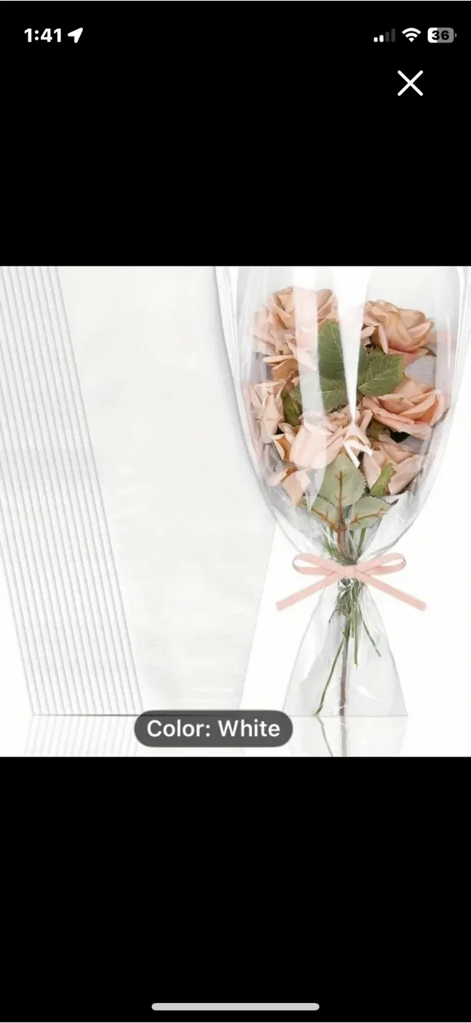 Flower Bouquet Sleeves - 28cm x 44cm thumbnail