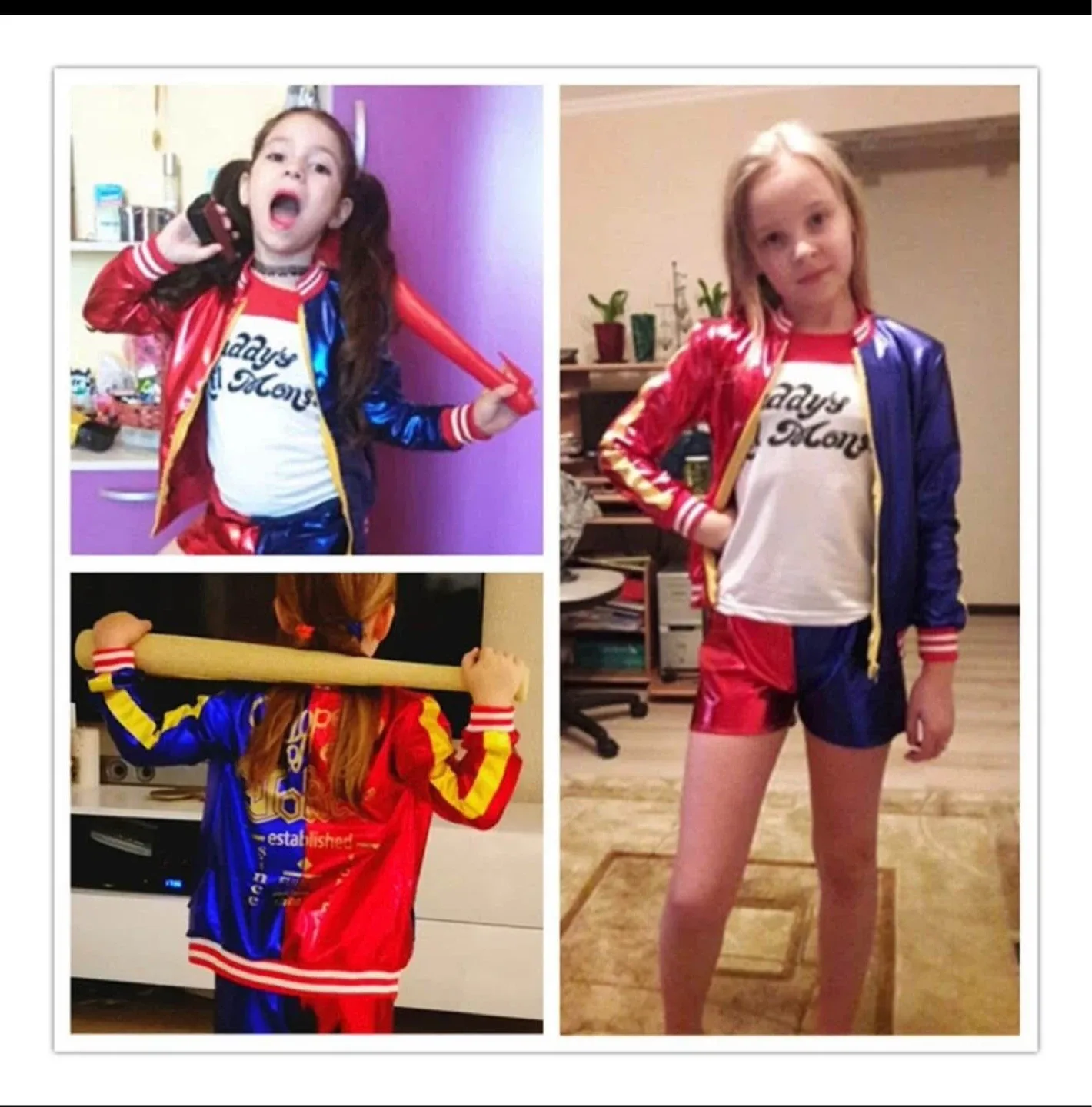 Harley Quinn Costume - Jacket & Shorts image indicator(2)