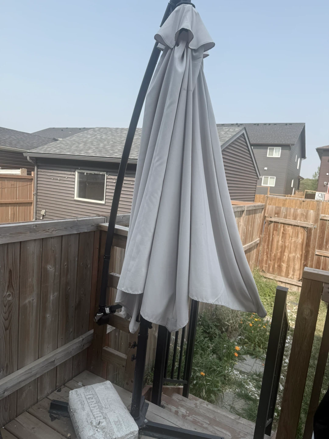 Outdoor Patio Umbrella - Grey - photo 4