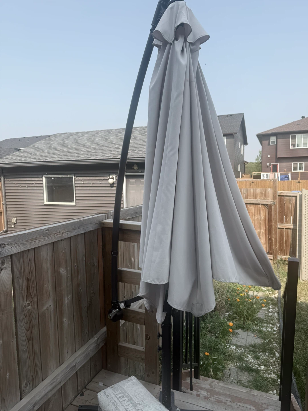 Outdoor Patio Umbrella - Grey - photo 3