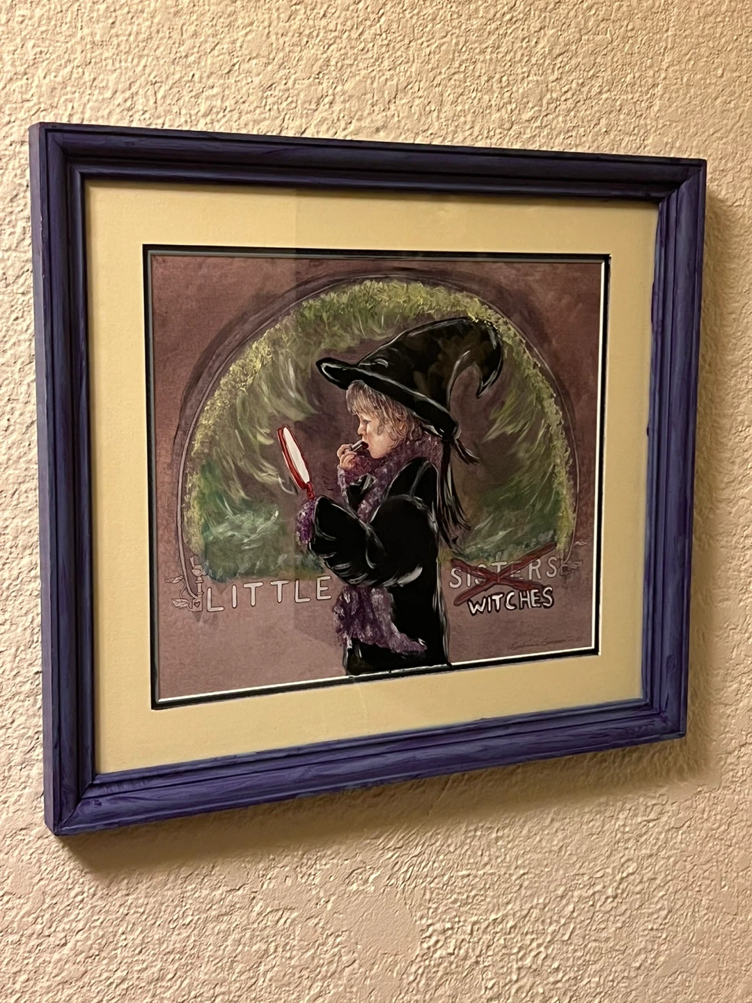 Little Sisters Witches Framed Art
