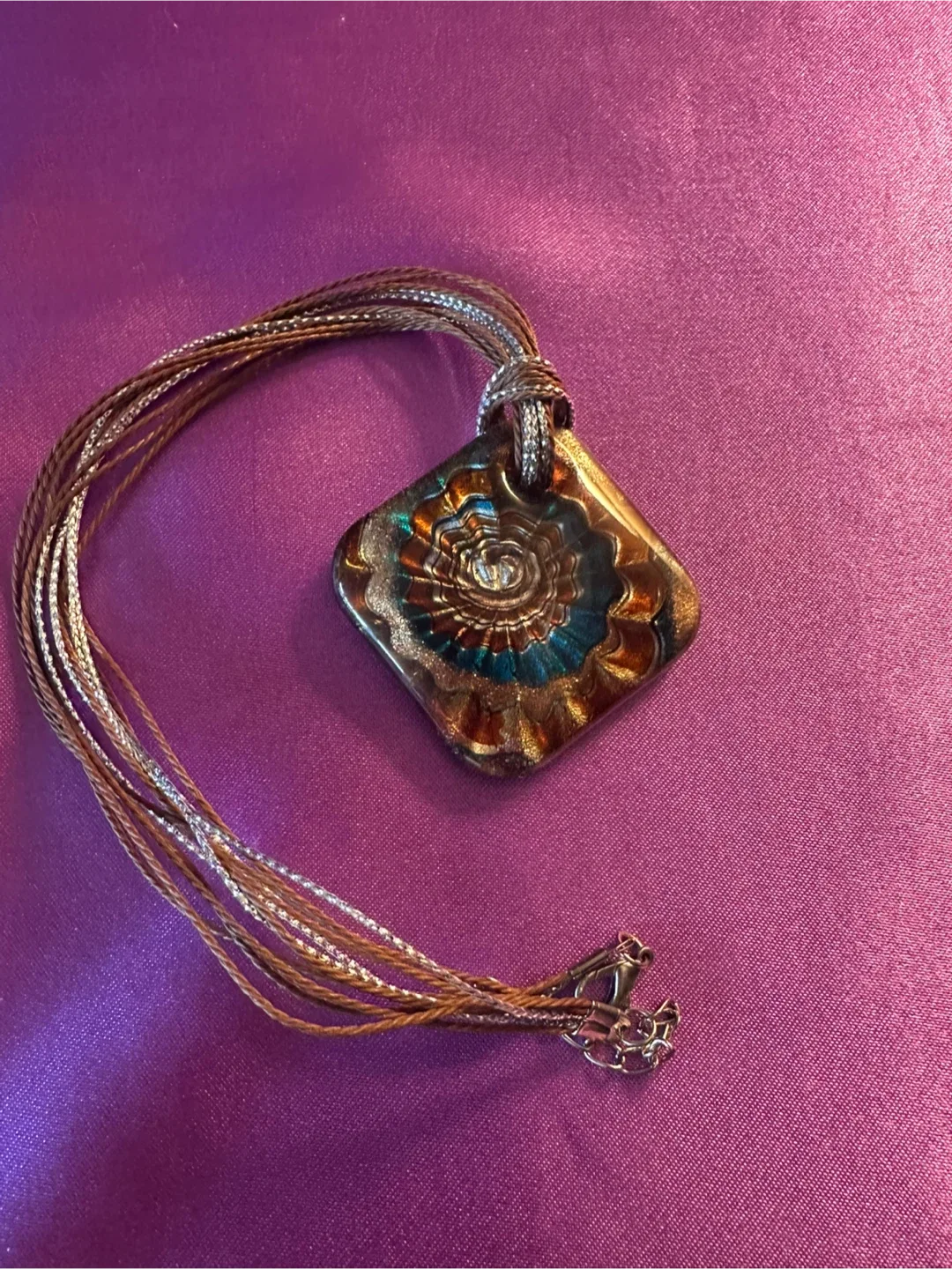 Unique Murano Glass Boho Style Necklace image indicator(3)