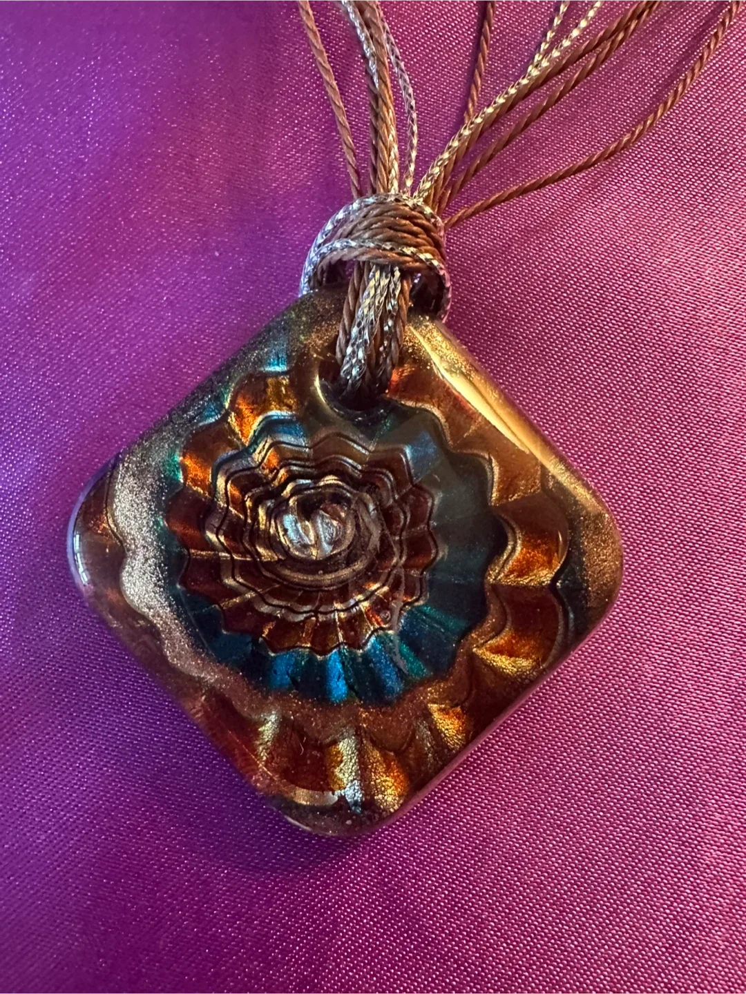 Unique Murano Glass Boho Style Necklace thumbnail