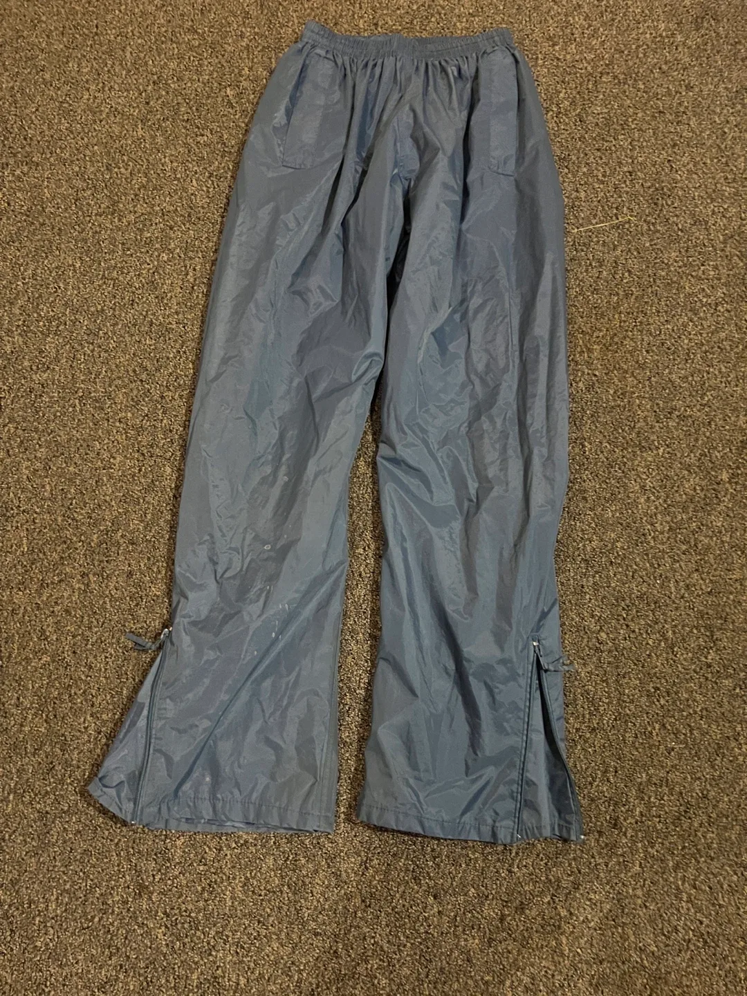 Watkins Blue Nylon Track Pants - Size L thumbnail