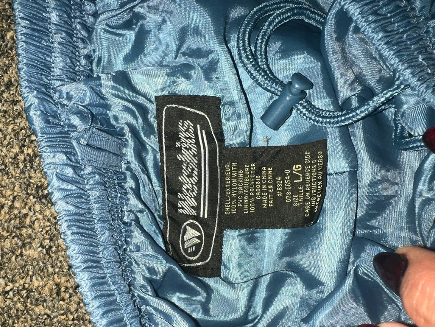 Watkins Blue Nylon Track Pants - Size L image indicator(2)
