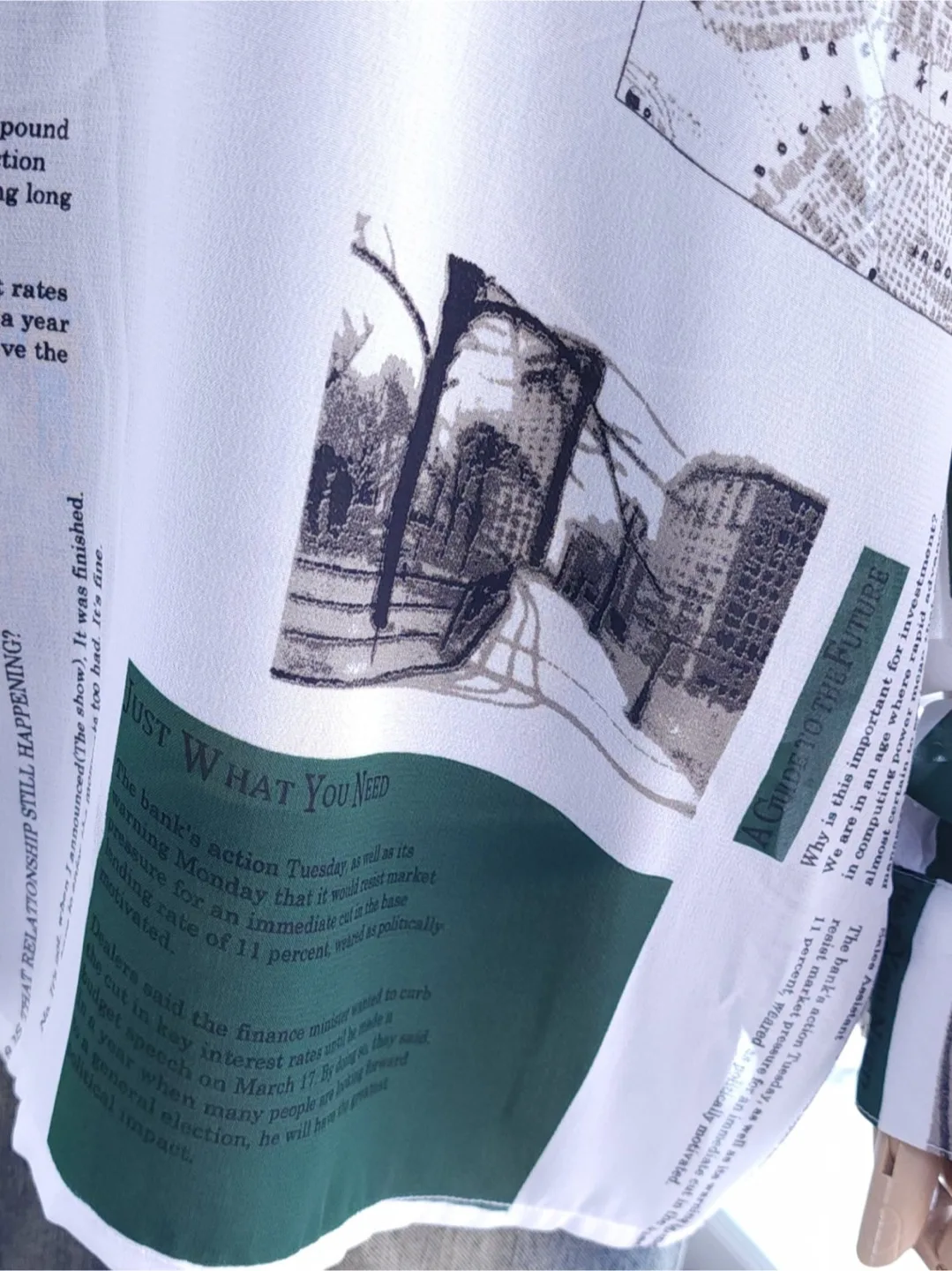 Vintage Oversized Print Blouse Shirt image indicator(7)