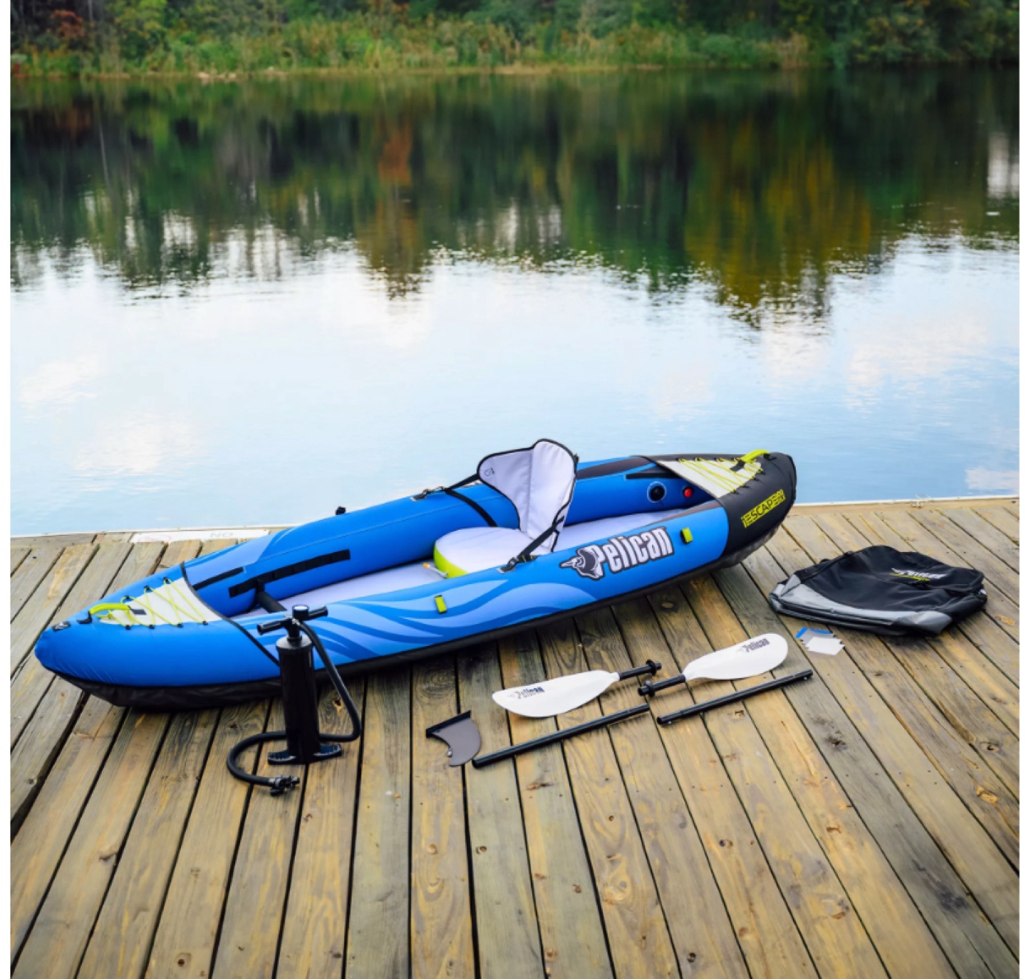 Pelican iESCAPETM 100 Inflatable Kayak - Blue - photo 3
